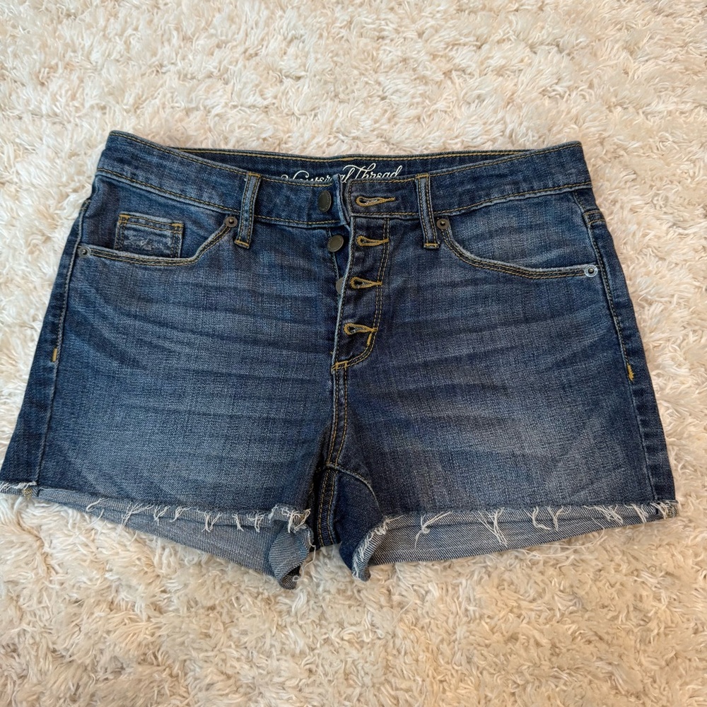 Universal Thread Blue Denim Women High Rise Shorts - Sz 4/27R